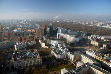 Tiergarten und Potsdamer Platz aus der Luft, Berlin