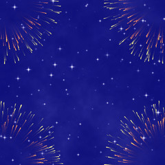 the star night sky, abstract cosmic background with firework