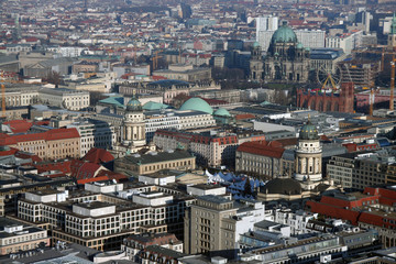 Fototapeta na wymiar Blick auf die Innenstadt von Berlin