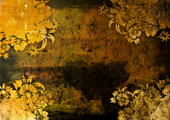 floral style backgrounds frame