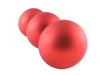 christmas red glass balls
