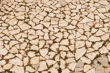 Stone road or walkway 