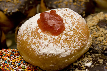 Hanukkah doughnut