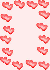 cadre coeur rouge 