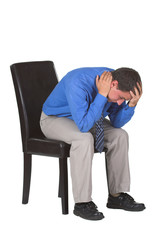 Fototapeta premium Exhausted business man