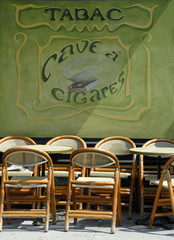 Side walk cafe in France