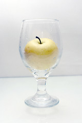 apple in a glass