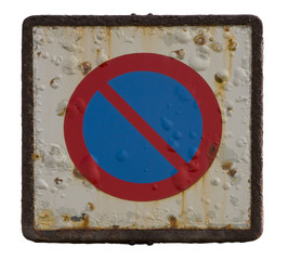 No parking traffic sign