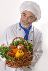 Portrait of happy attractive cook