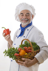 Portrait of happy attractive cook