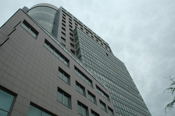 Obraz premium Russia. A grey building in city centre of Volgograd.