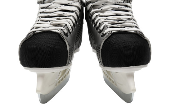 New and modern skates on a white background