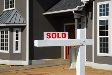 Naklejka premium house sold 2