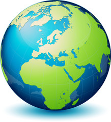 Planète terre avec transparence, image vectorielle