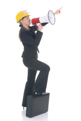 Fototapeta premium Attractive successful young businesswoman, supervisor 