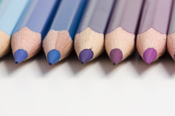 color pencils, the rainbow out of wooden