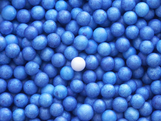 Seule blanche chez les bleus !