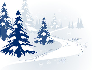 Winter theme.