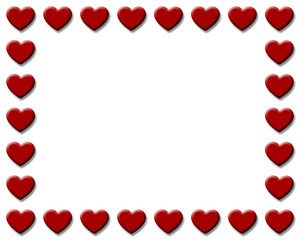Red Hearts Frame