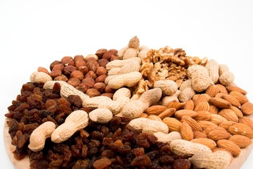 mixed nuts and dried fruits