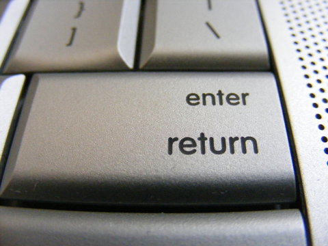 enter return silver keyboard