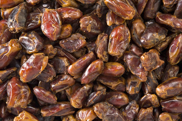 Textured background of pitted dates