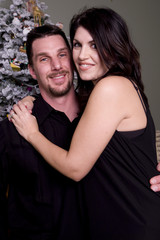 Romantic Couple at Christmas