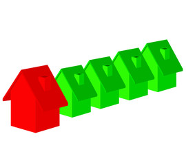 Mortgage Housing market concept