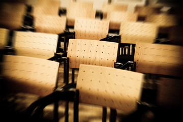 chairs in conference hall or school room