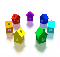 different house (3d high resolution image)