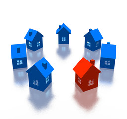 different house (3d high resolution image)