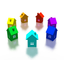 different house (3d high resolution image)