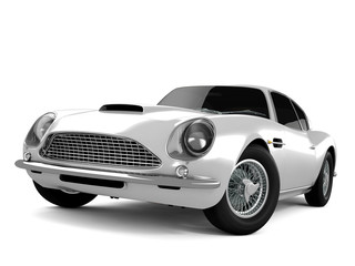 Plakat Silvery Classical Sports Car