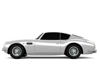 Plakat Silvery Classical Sports Car