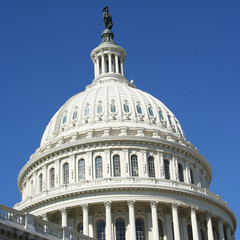 Fototapeta na wymiar Dome of Capitol building Washington DC USA