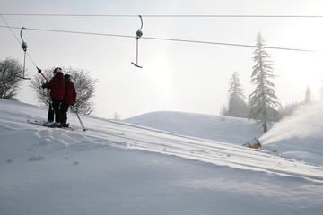 Kinder am Schlepplift 1