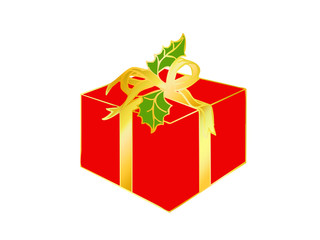 red christmas present box