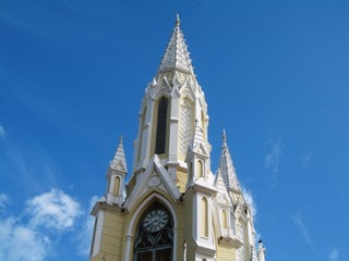 Fototapeta na wymiar Caribbean, Isla de Magerita, church, EL Valle