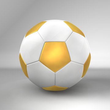 fussball wei&szlig;-gold
