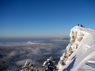 Sommet du Margeriaz et vue sur les Bauges