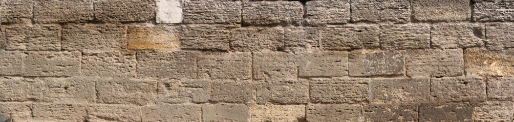 Random Masonry Shell Rock Wall