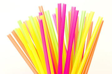 Fototapeta premium colorful drinking straws 