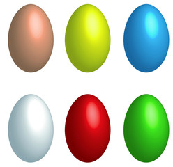 oeufs colorés