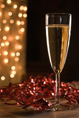 Champagne celebration.