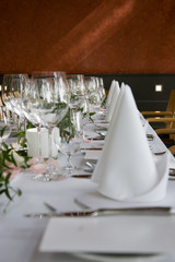 Well-laid table