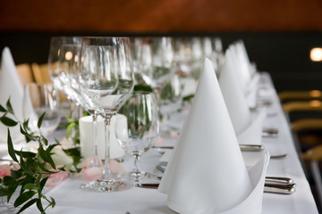 Well-laid table