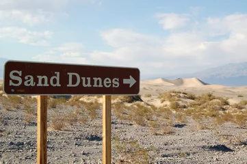 Abwaschbare Fototapete Naturpark Death Valley Sanddüne