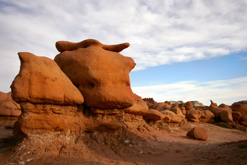 Amazing formations in Goblins Park, Utah