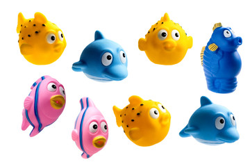 rubber fishes