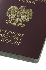 Polish passport detail - obrazy, fototapety, plakaty